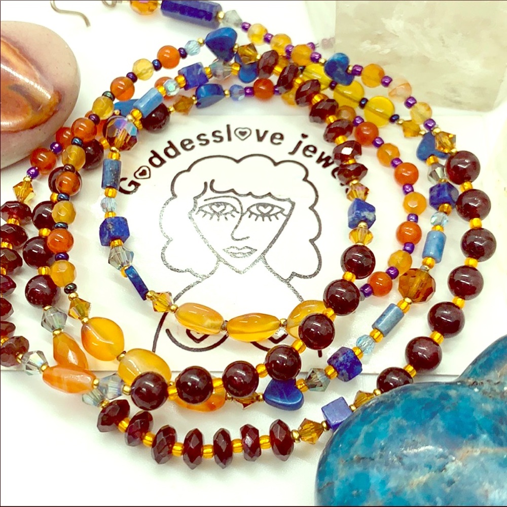 Ancestors Guidance waistbeads 🧡💙